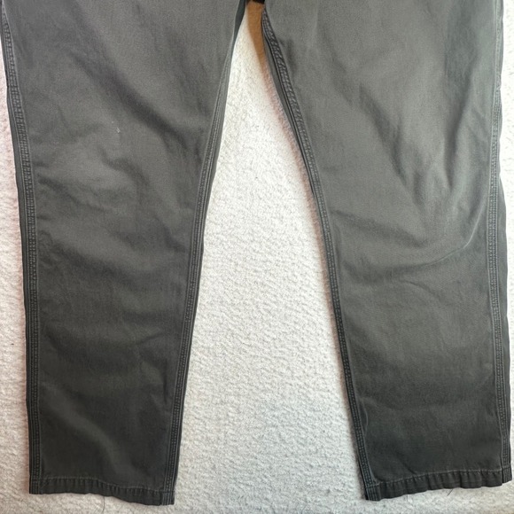 Carhartt B324 DFE Relaxed Fit Carpenter Pants Mens 40x32 Grey Moss Workwear - Picture 11 of 13